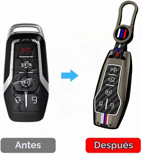 Vista 3 de Yumzeco - Funda compatible con llavero Ford Mustang, funda para llavero