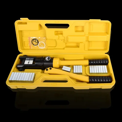 Vista 6 de Herramienta de prensado hidráulico 16T 8AWG-600MCM Herramienta de prensado de cables de 0.87 pulgadas Carrera hidráulica Lug Crimper eléctrico