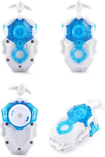 Vista 3 de Juego de juguetes Burst Gyro Metal Fusion Attack Top Grip Toy Blade Set 2 Top Burst Gyros 2 Lanzador bidireccional Gran regalo de cumpleaños