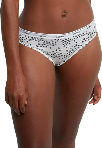 Vista 2 de Hanes Women's Originals Bikini Panties, Breathable Stretch Cotton Underwear, Assorted, 6-Pack