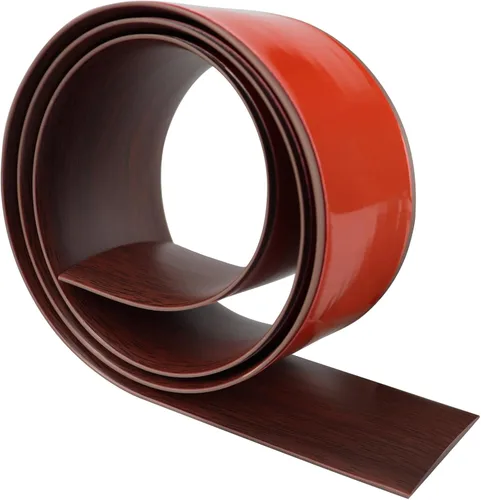 Vista 11 de Tira de transición de suelo de 1.57 pulgadas, tira de transición de vinilo plano autoadhesiva con respaldo fuerte, grano de madera de 1.6 in, 3.28