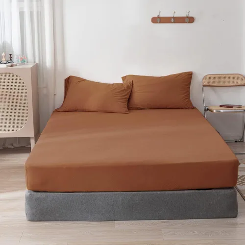 Vista 9 de DONEUS - Juego de sábanas bajeras de algodón de punto de color verde oscuro, conjunto de sábanas bajeras de 3 piezas con bolsas de 15.0 pulgadas