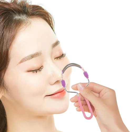Vista 5 de Facial Hair Remover Spring Epilator Manual Hair Removal Tool for Women Portable with Dual Spring