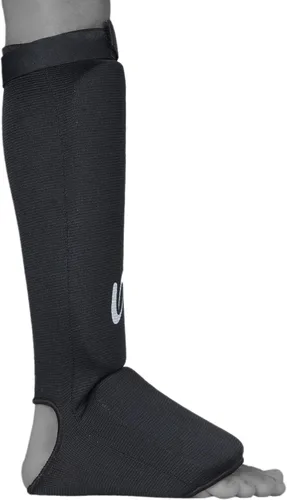 Vista 3 de UFG Ultimate - Espinillera de tela para protección de entrenamiento de Muay Thai para Karate MMA Boxeo Muay Thai Negro