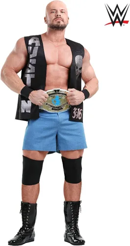 Vista 2 de Adult Stone Cold Steve Austin Costume WWE Officially Licensed Costume