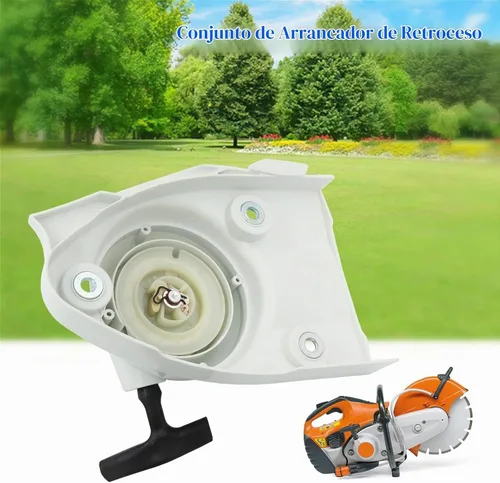 Vista 2 de Conjunto de arranque de retroceso 4238 190 0300 para sierra de hormigón Stihl TS410 TS420 TS480i TS500i Pull Start, sustituye a 4238 190 0404
