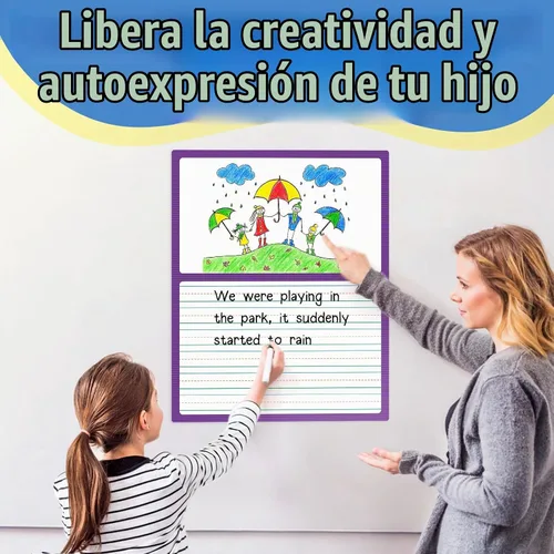 Vista 3 de Aizweb Papel Magnético Gigante para Dibujar y Escribir, Papel de Borrado en Seco con Líneas para Pizarra Blanca, Accesorios para Pizarra, Papel
