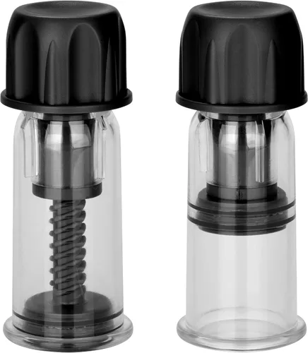 Vista 2 de California Exotic Novelties Nipple Play - Ventosas al vacío, color negro y transparente
