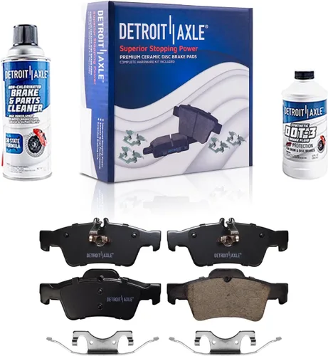 Vista 124 de Detroit Axle - Pastillas de Freno Delantero para Nissan Altima Maxima Sentra 350Z Cube Juke Versa INFINITI G35 I30 I35 Suzuki SX4 Crossover