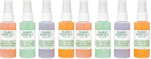 Vista 12 de Colección de Spray Facial Mario Badescu con Agua de Rosas, Pepino, Lavanda y Flor de Naranjo, Bruma Facial Multipropósito Refrescante e Hidratante