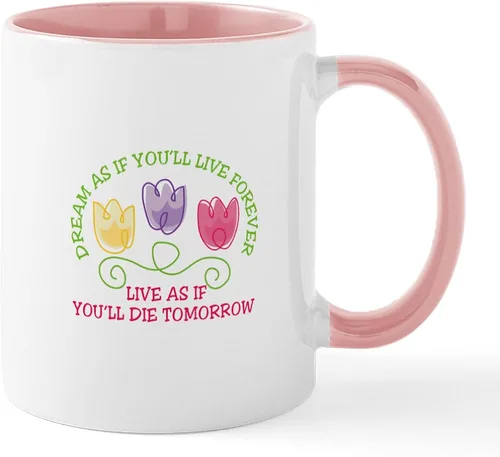 Vista 38 de CafePress Living The Dream Mugs Taza de café de cerámica de 11 oz (11.0 fl oz)