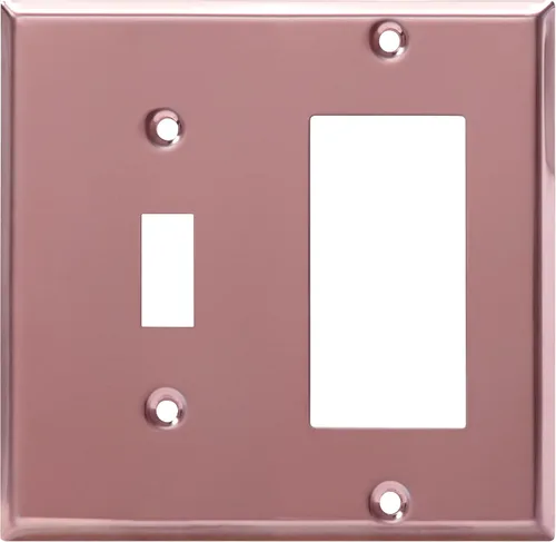 Vista 33 de ENERLITES - Placa de pared combinada para interruptor de palanca y enchufe decorativo, cubierta de acero inoxidable 201, resistente a la corrosión