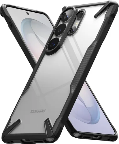 Vista 18 de Ringke Fusion-X [revestimiento dual antiarañazos] compatible con Samsung Galaxy A14 (4G y 5G), parachoques aumentado transparente, parte trasera