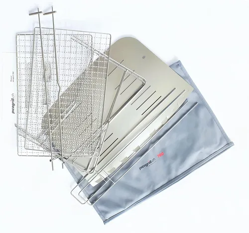 Vista 6 de Picogrill 760 with 2 Grates and 2 Skewers - Large but Lightweight Portable Stove and BBQ Grill for 2-8 Persons