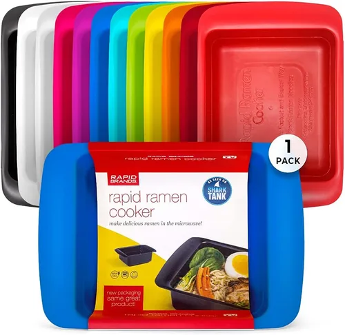Vista 17 de Rapid Ramen Cooker Utensilios de cocina para microondas para ramen instantáneo Sin BPA y apto para lavavajillas Perfecto para dormitorio Negro