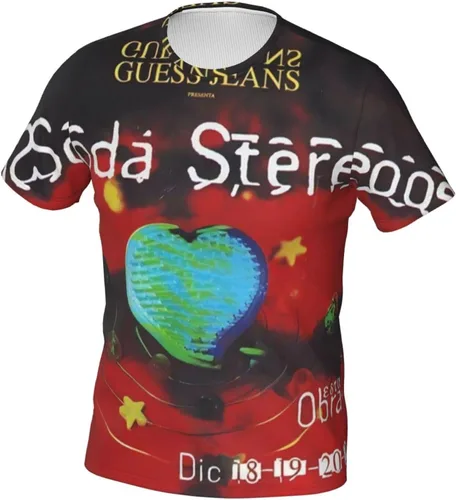 Vista 2 de Soda Stereo T Shirt Mens Modern Fashion Streetwear Short Sleeve O-Neck Summer Tee Clothes