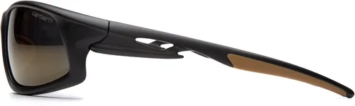 Vista 3 de Carhartt Ironside Safety Glasses, Retail Clamshell Packaging, Black/Tan Frame, Sandstone Bronze Anti-Fog Lens