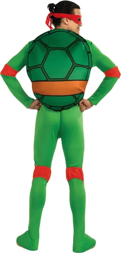 Vista 2 de Nickelodeon Disfraz de tortugas ninja mutantes adolescentes y accesorios para adultos, Multi
