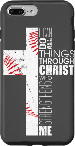 Vista 12 de Baseball Phone Case Christian Bible Verse Philippians 4:13 Case for iPhone 17