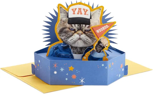 Vista 9 de Hallmark Paper Wonder Shoebox - Divertida tarjeta desplegable para cumpleaños (cupcake, Not That Old)