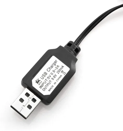 Vista 2 de Cable de carga de batería del cargador USB de 9.6V para el coche RC KET-2P