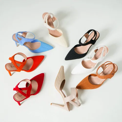 Vista 8 de EBYNUE Zapatos de tacón alto sexy para mujer, zapatos de vestir cómodos y puntiagudos de 4 pulgadas con punta cerrada, estilete de aguja para fiesta