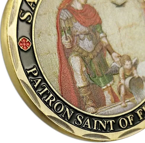Vista 4 de Moneda de desafío de oración de los bomberos voluntarios de San Florian