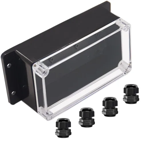 Vista 10 de Project Box IP65 Caja de Conexiones Impermeable de Plástico ABS Cajas Eléctricas Caja de Proyecto Electrónico DIY Carcasa de Alimentación con Oreja