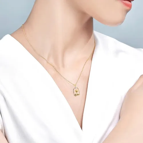 Vista 5 de Collar con colgante de urna de cremación Regalo de urna de joyería conmemorativa circular regalo para mujeres y hombres Plata esterlina No es una