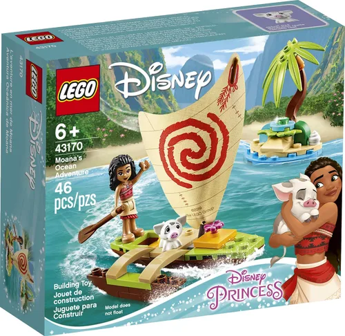 Vista 4 de LEGO Disney Moana's Ocean Adventure 43170 Kit de construcción de juguete, nuevo 2020 (46 piezas)