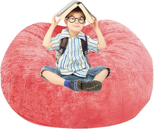 Vista 66 de BCU Funda para Silla Puf Ultra Suave Esponjosa de Piel Sintética Falsa Funda para Puf de Felpa Funda para Sillas de Sala de Estar para Adultos