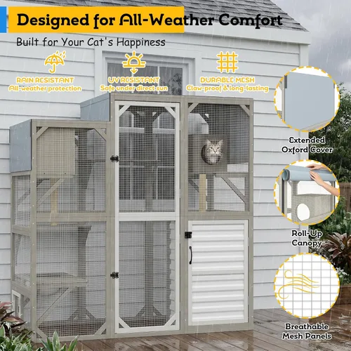 Vista 8 de PetsCosset Catio de ventana sin cita previa, recinto para gatos al aire