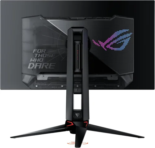 Vista 11 de ASUS ROG Swift OLED 27" 1440P Monitor para juegos (PG27AQDP) - WOLED, QHD, 480Hz, 0.03ms, compatible con G-SYNC, disipador de calor personalizado
