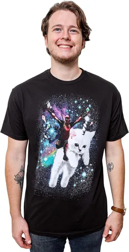 Vista 2 de Marvel Deadpool Space Trip Unicorn Kitty - Camiseta para adulto