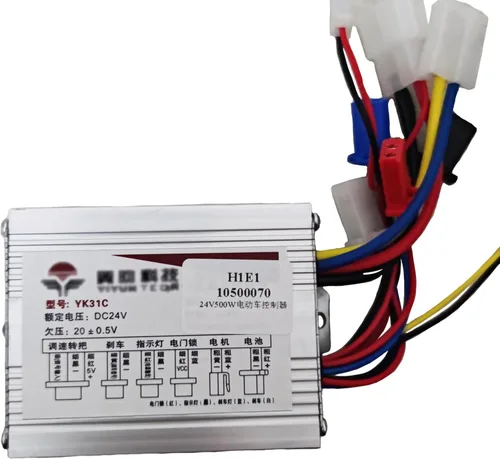 Vista 2 de 24v 24 voltios 500w motor cepillo controlador de velocidad para bicicleta eléctrica bicicleta scooter