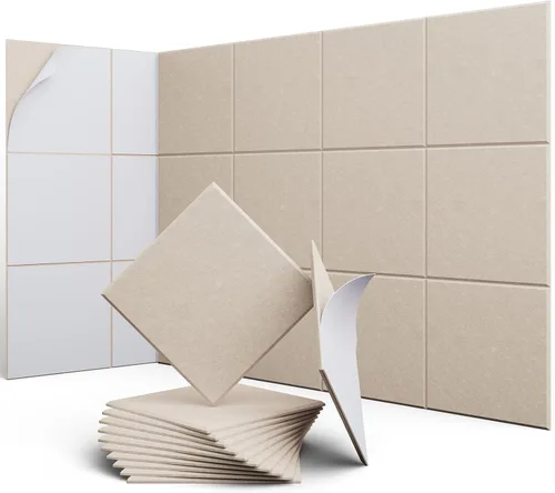 Vista 9 de Paneles hexagonales en forma de A, paquete de 12 paneles acústicos de alta densidad de 12 x 10 x 0.4 pulgadas para mejorar la reducción de ruido