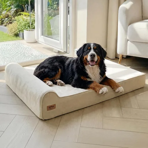 Vista 9 de Sytopia Camas ortopédicas para perros grandes, sofá de espuma viscoelástica extra gruesa de 7 pulgadas para perros mayores y grandes daneses