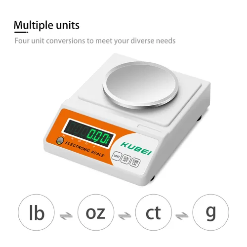 Vista 7 de Balanza analítica de precisión digital de laboratorio de alta precisión, 2.2 lbs x 0.00 oz, balanza electrónica de joyería, báscula de cocina