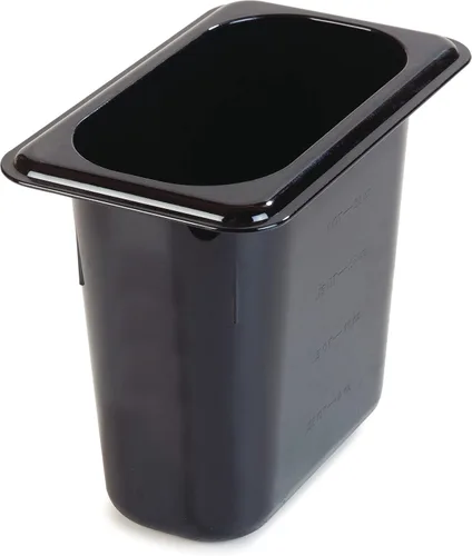 Vista 10 de Carlisle FoodService Products StorPlus - Recipiente de almacenamiento de alimentos de tamaño 1/9 para servir y almacenar alimentos fríos o Negro