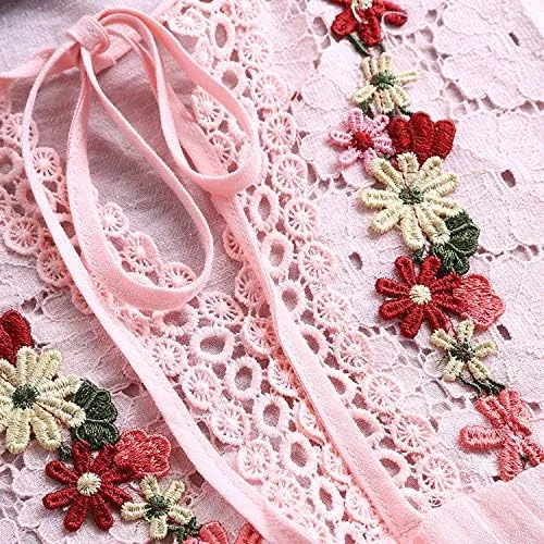 Vista 7 de Aniywn Camiseta de manga 34 con estampado floral y cuello redondo para mujer