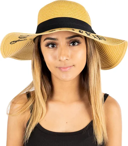 Vista 6 de Funky Junque Women's Sun Hat Embroidered Sayings