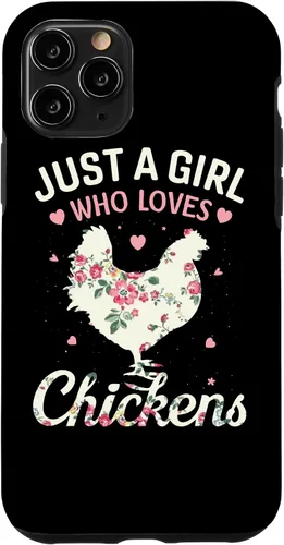 Vista 29 de Just A Girl Who Loves Chickens, Floral Farmer Girl Case for iPhone 17