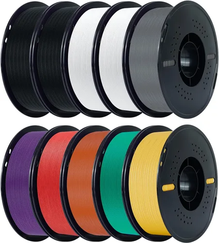 Vista 28 de Kingroon Paquete de filamento PLA de alta velocidad para impresora 3D de 1.75 mm, filamento rápido para impresora 3D para impresión hiper rápida