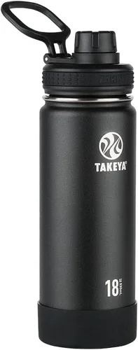 Vista 29 de Takeya Actives Botella de Agua con Tapa de Boquilla, Botella con Doble Aislamiento de Acero Inoxidable, Apta para Lavavajillas y Sin BPA, Botella