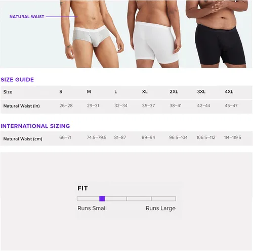 Vista 2 de MeUndies Calzoncillo de algodón elástico para hombre con bragueta - Tela exclusiva de Tienda