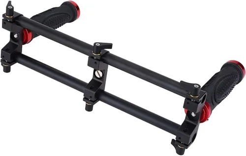 Vista 6 de Agarre de doble asa estabilizadores de cámara con mango profesional, extensor de agarre doble, accesorio estabilizador de cardán con orificio