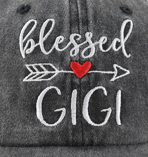 Vista 2 de Blessed Grandma Hat for Women, Funny Adjustable Cotton Embroidered Best Ever Nana Gigi Baseball Cap