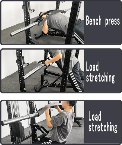 Vista 4 de Equipo de entrenamiento de fuerza Swiss Barbell Multi Grip Barbell: 38 lb Professional Heavy Dut