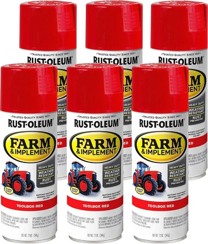 Vista 89 de Rust-Oleum Farm & Implement 280176 - Pintura esmaltada, galón, naranja (Allis Chalmers Orange)