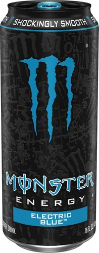 Vista 3 de Monster Energy Electric Blue, bebida energética, 16 onzas (paquete de 15)